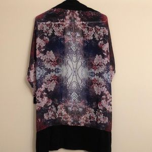 Cherry Blossom Dolman Sleeve Cardigan